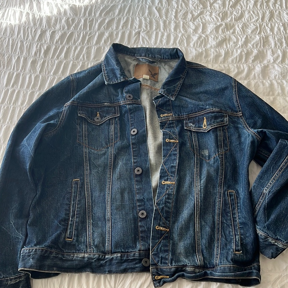 Nice distressed jean style jacket